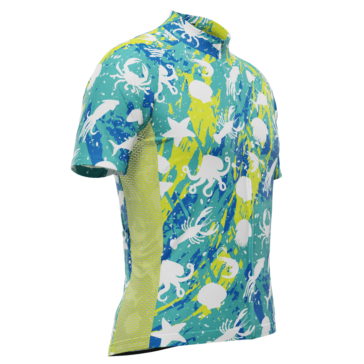 Men's Sea Life Short Sleeve Cycling Jersey