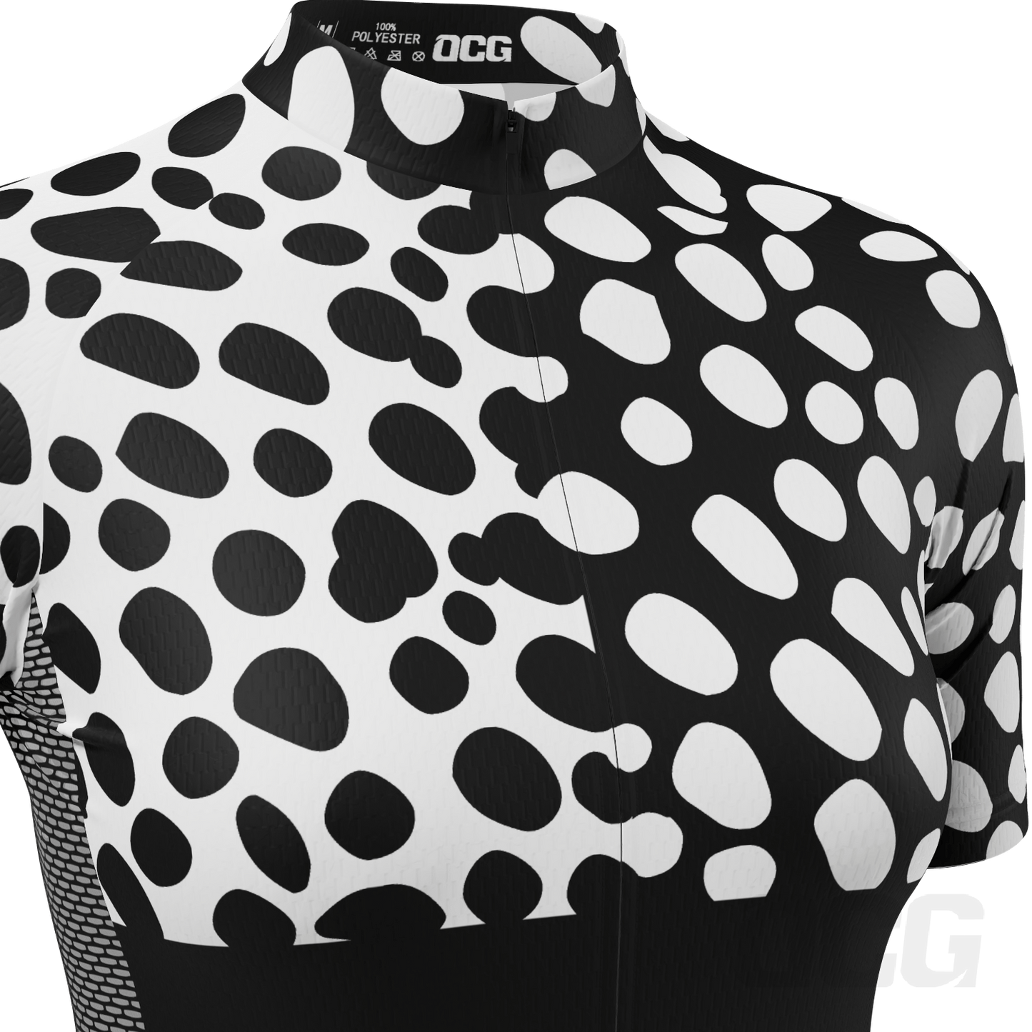 Women's Leopard Spots Short Sleeve Cycling Jersey