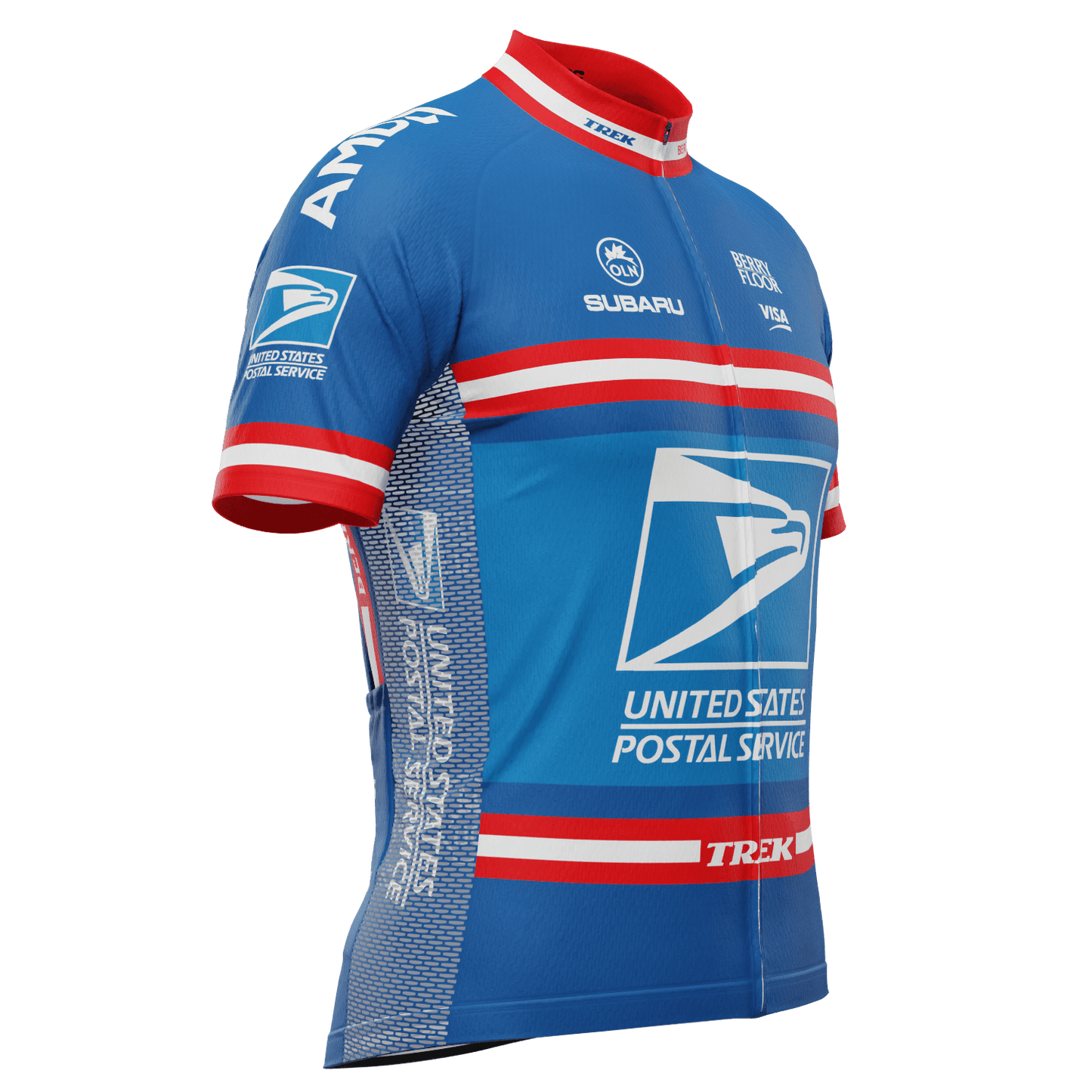 Men's Retro US Postal Short Sleeve Cycling Jersey