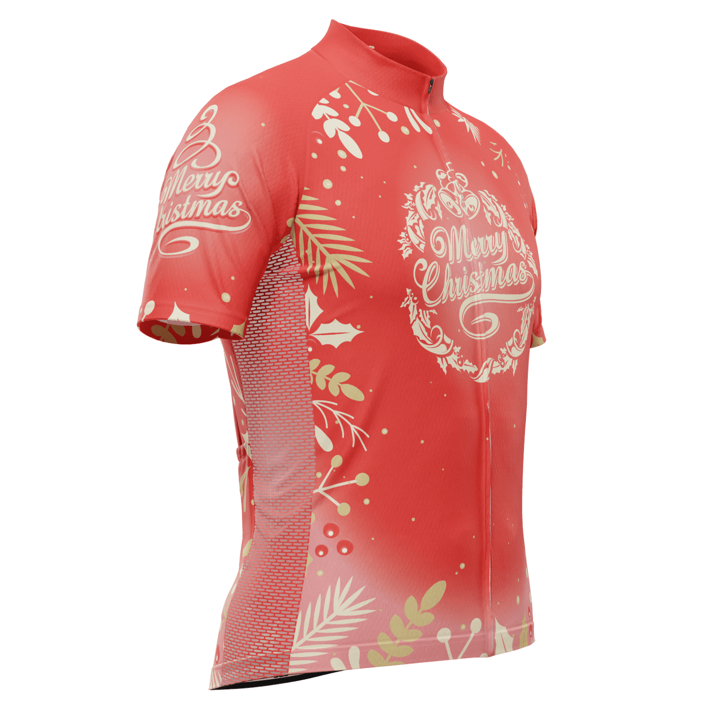 Men's Feliz Navidad Short Sleeve Cycling Jersey