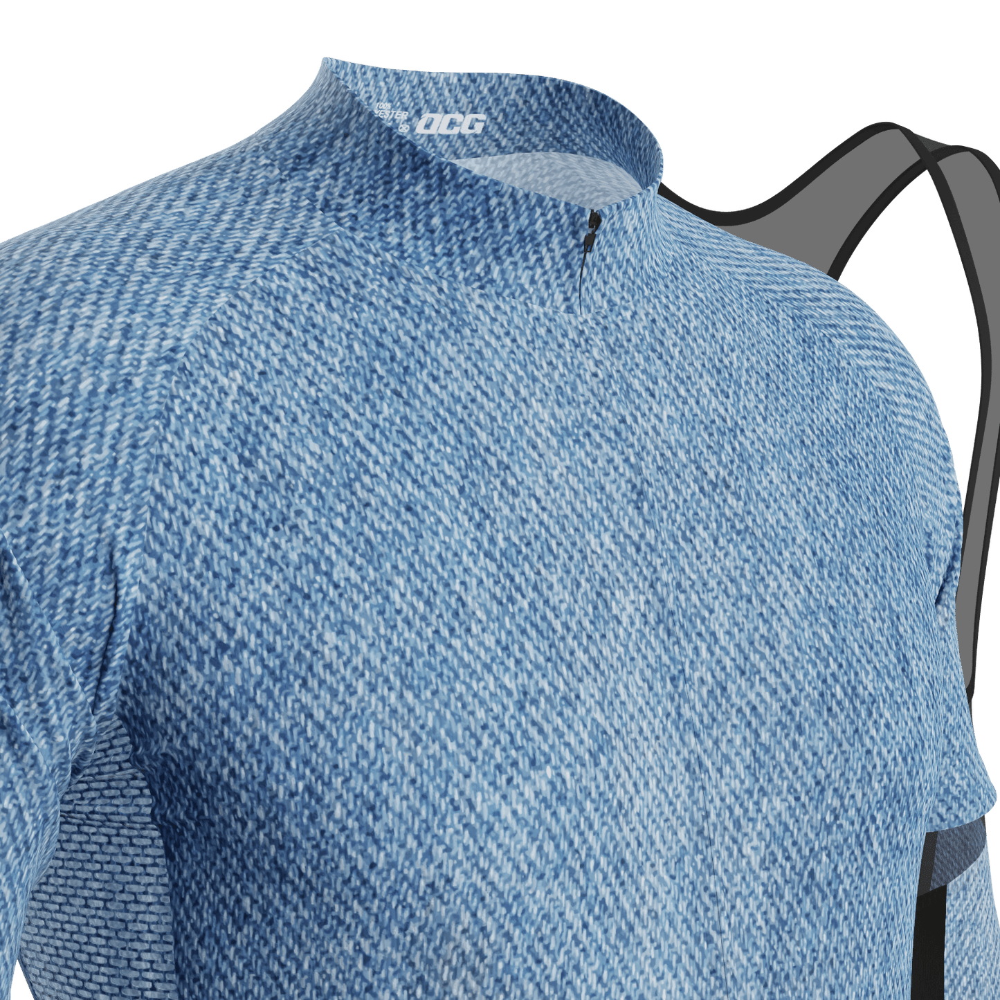 Men's Denim Short Sleeve 2 Piece Cycling Kit
