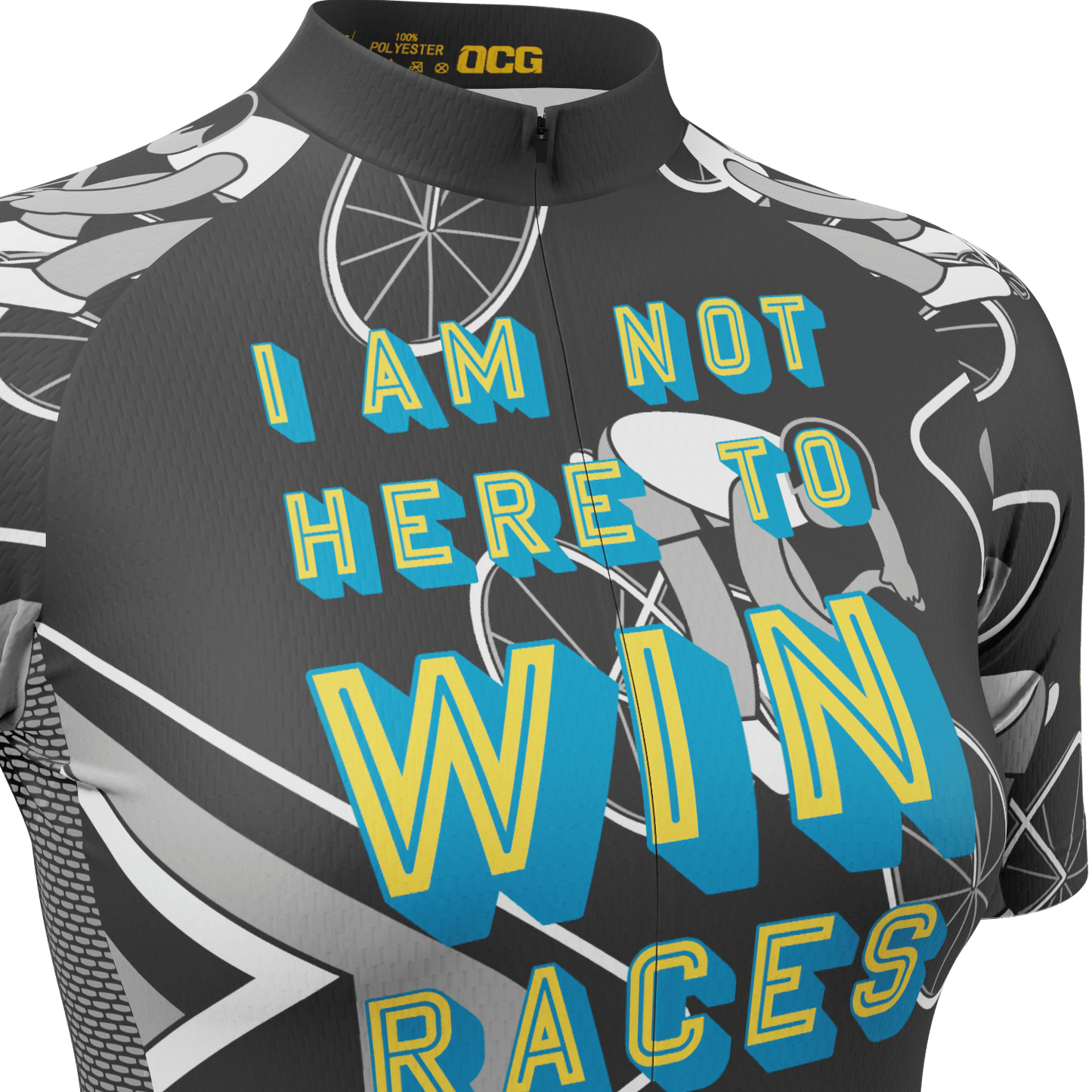 Women's I am Not Here To Win Races Short Sleeve Cycling Jersey