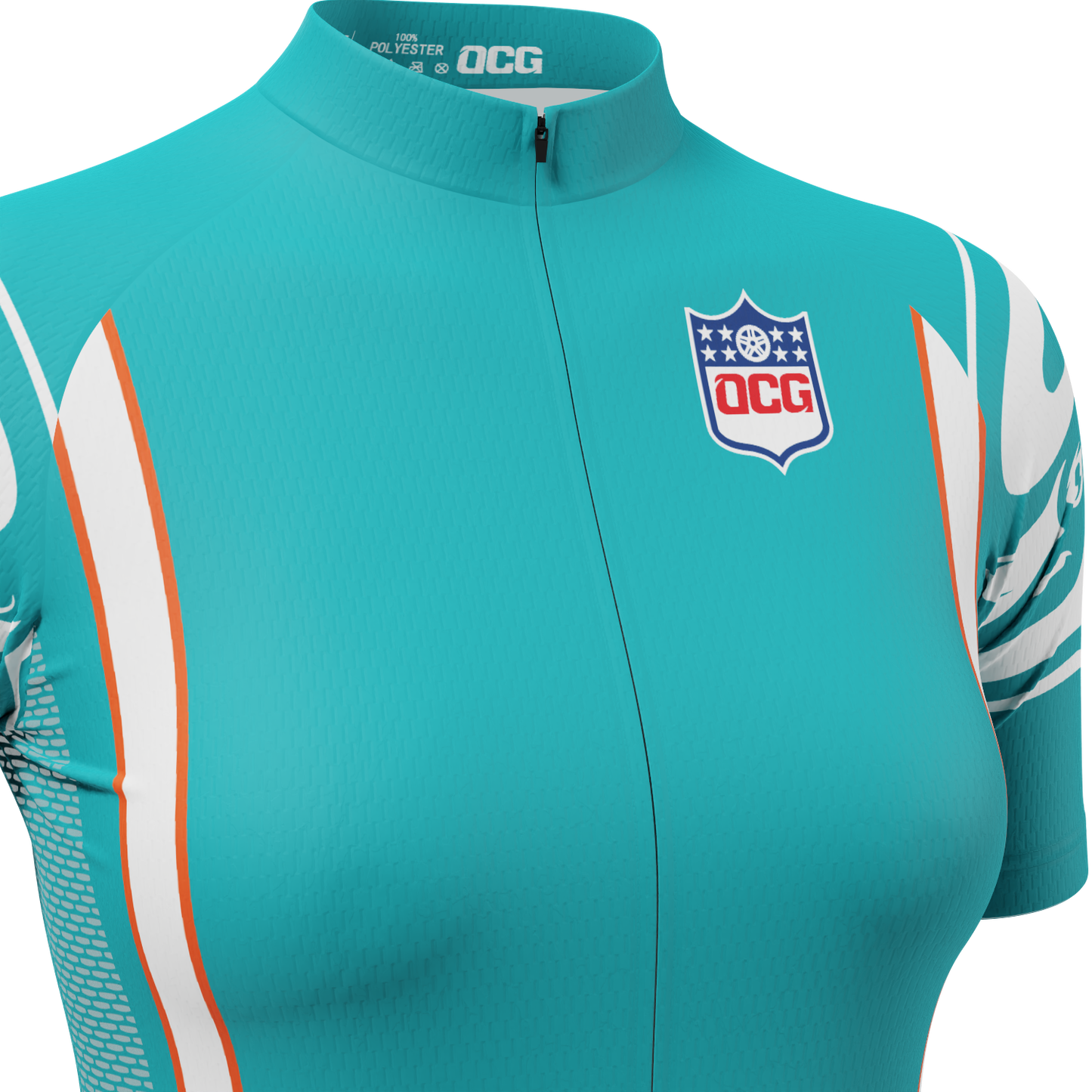Women's Miami Football Short Sleeve Cycling Jersey