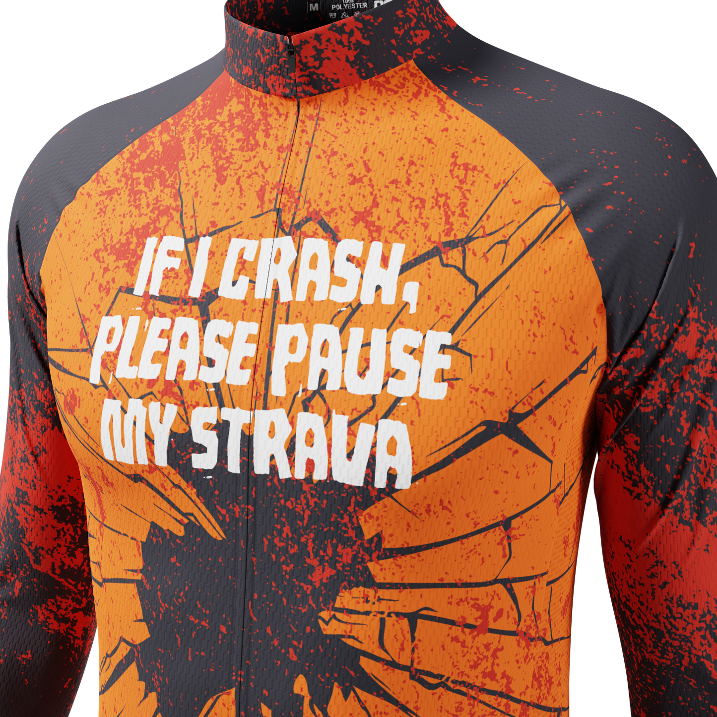 Men's Pause My Strava Long Sleeve Cycling Jersey