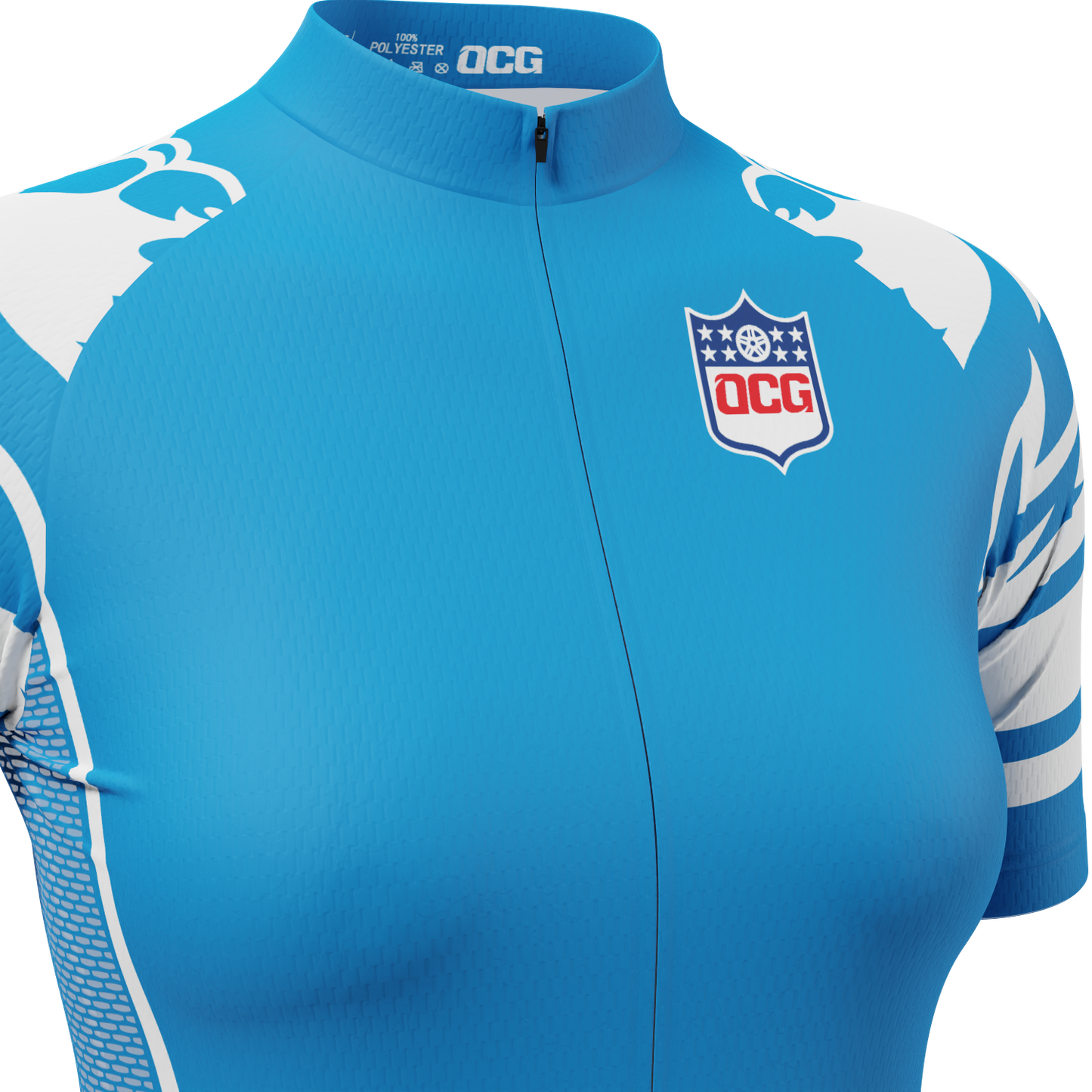 Women's Detroit Football Short Sleeve Cycling Jersey