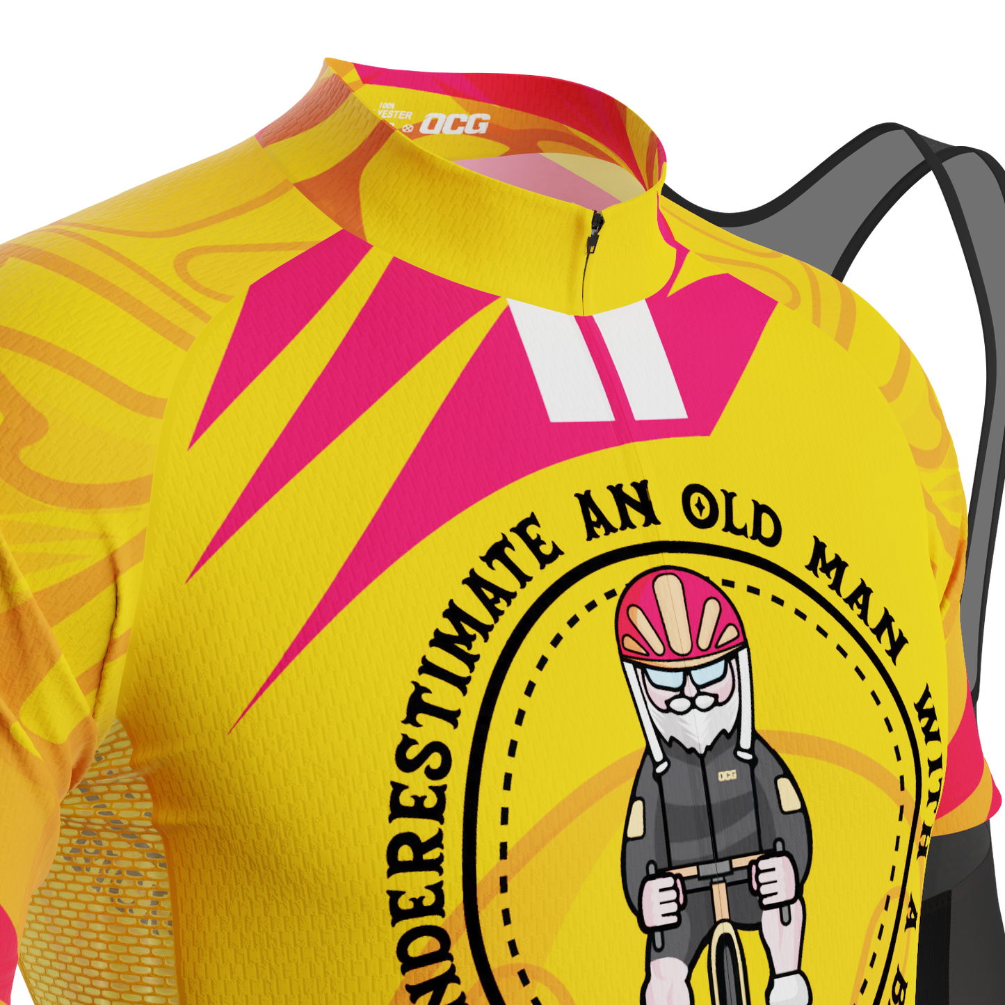 Men's Never Underestimate an Old Man 2 Piece Cycling Kit