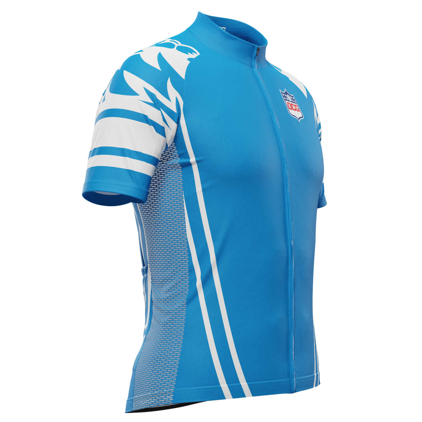 Men's Detroit Football Short Sleeve Cycling Jersey