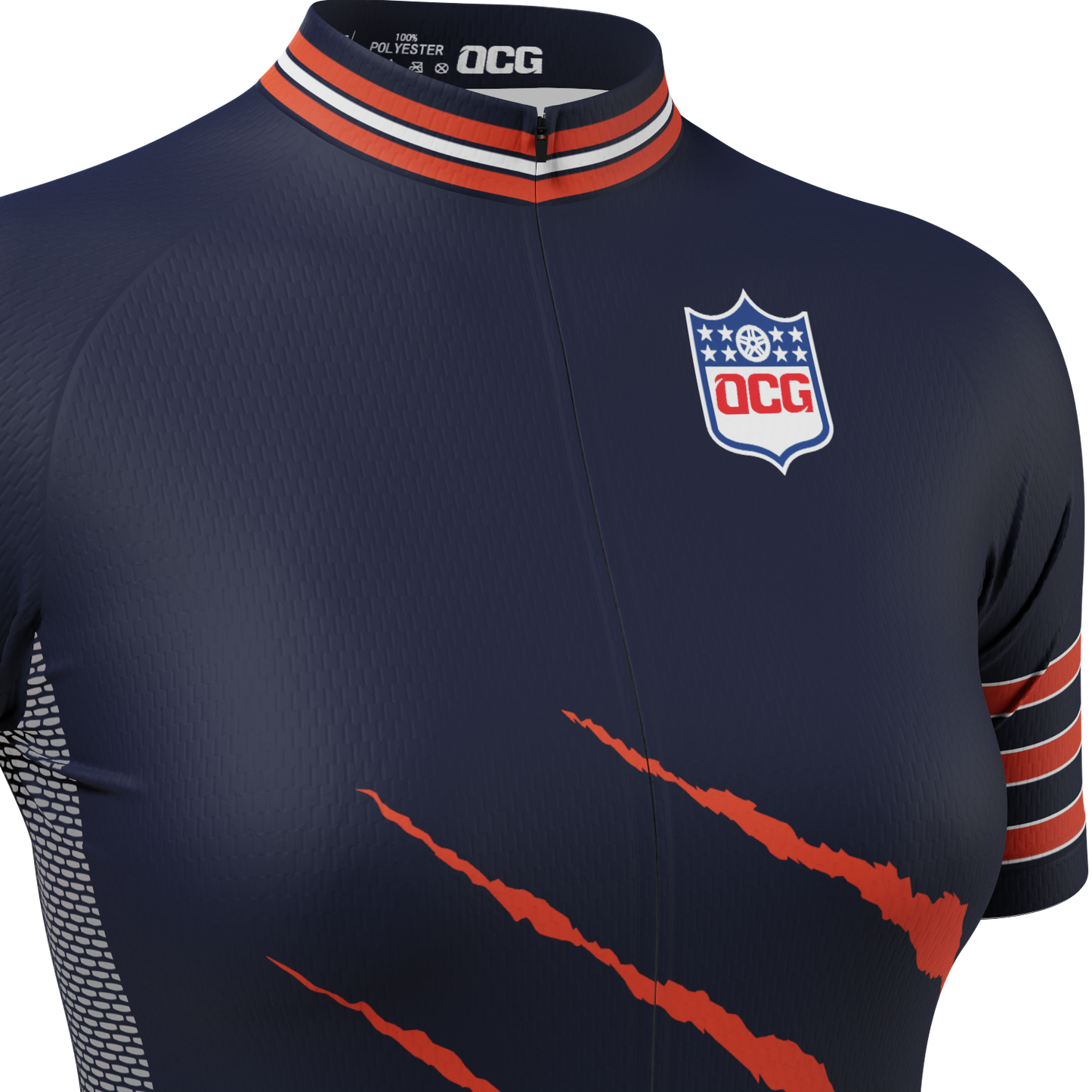 Women's Chicago Football Short Sleeve Cycling Jersey