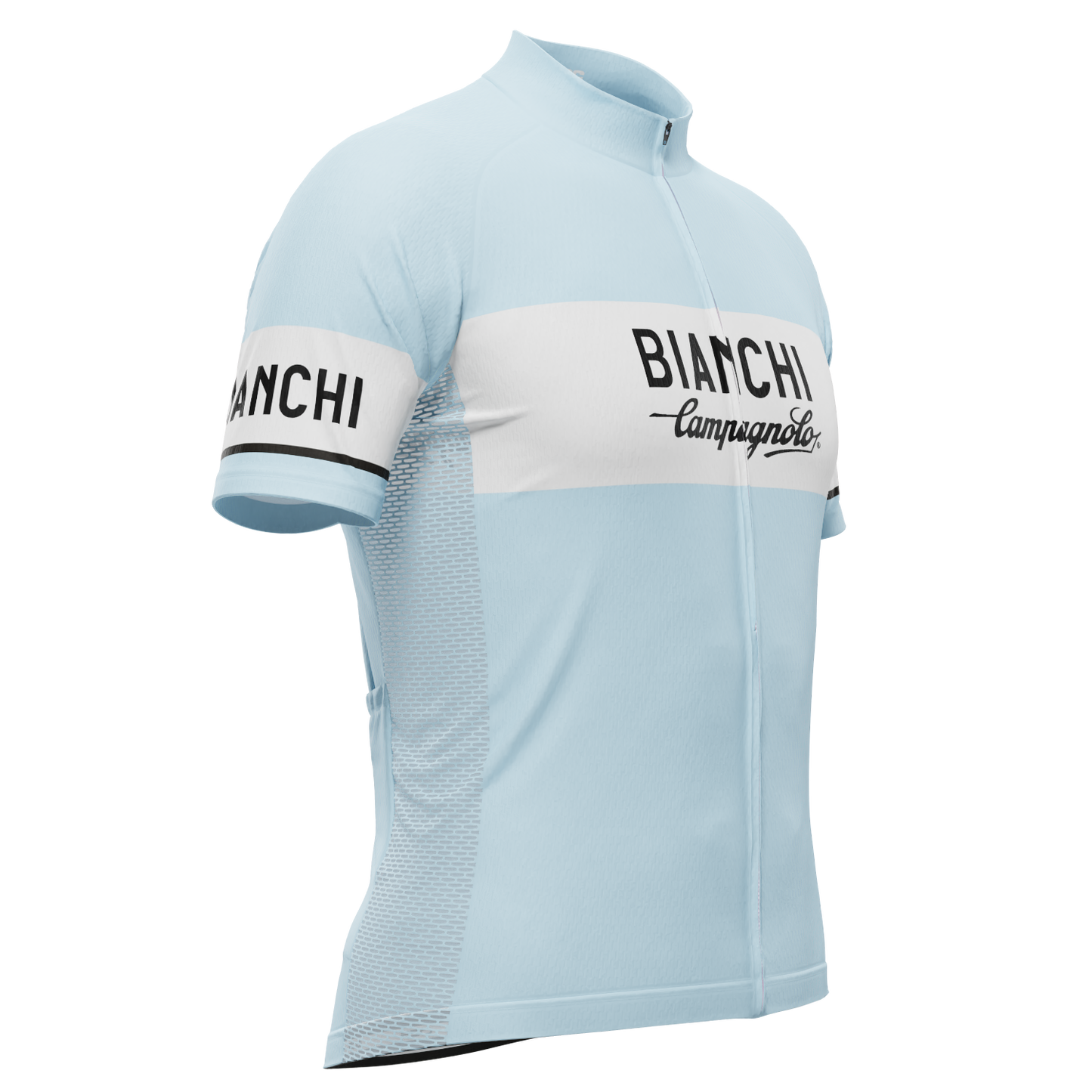 Men's Retro Bianchi Short Sleeve Cycling Jersey