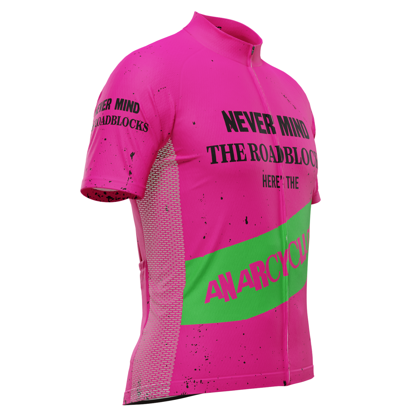 Men's Never Mind The Roadblocks Short Sleeve Cycling Jersey