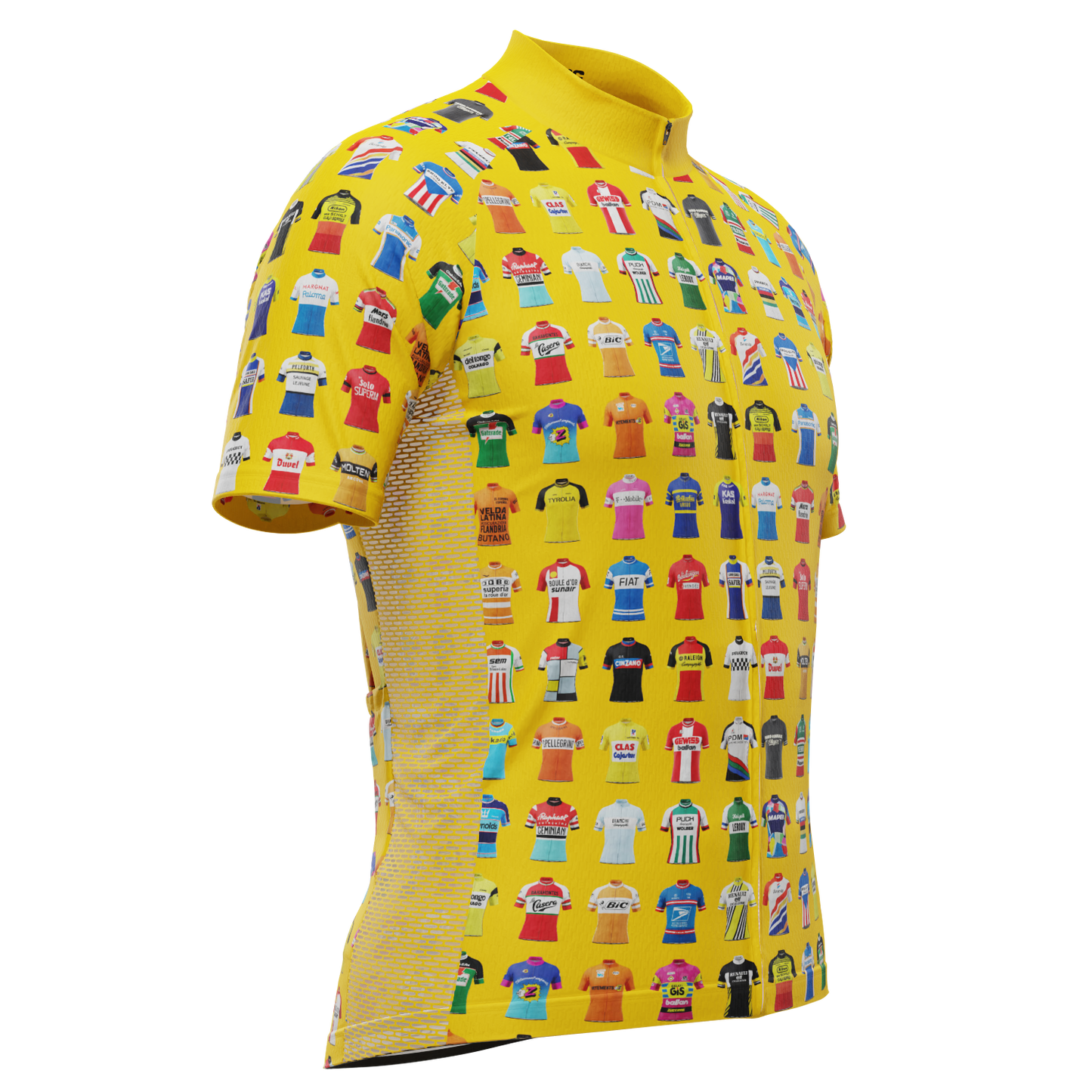 Men's Vintage Cycling Teams Short Sleeve Cycling Jersey