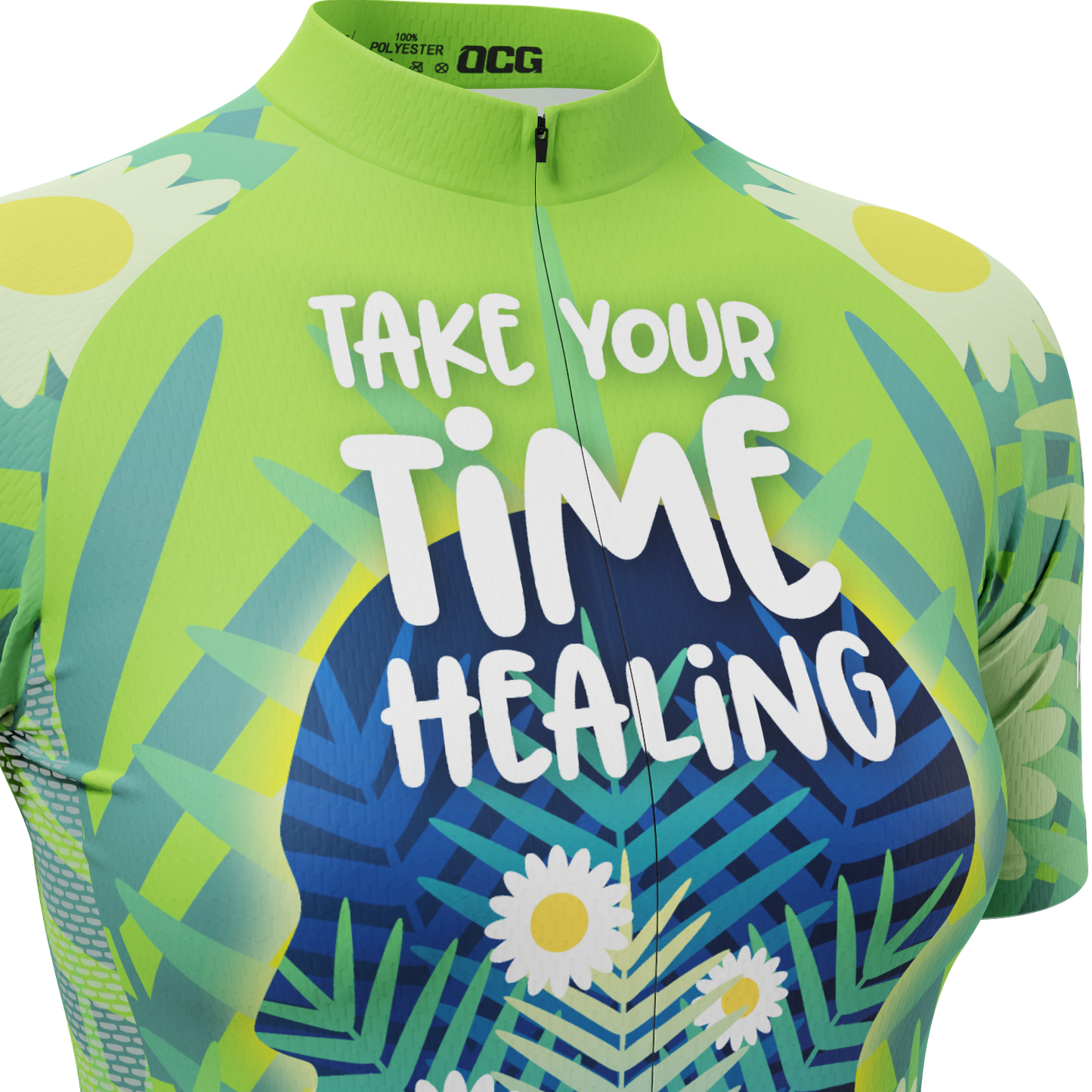 Women's Mental Health-Take Your Time Healing Short Sleeve Cycling Jersey