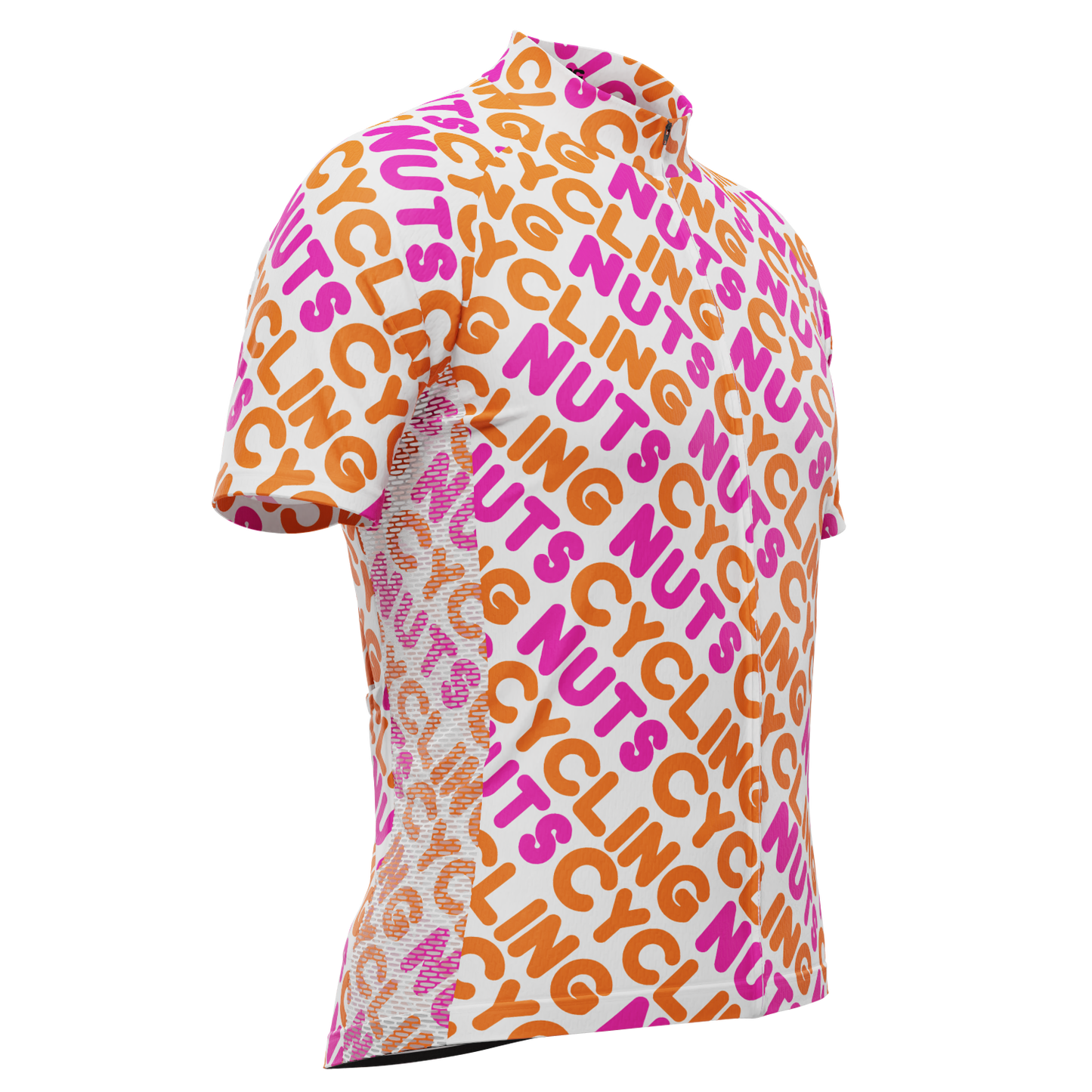 Men's Cycling Nuts Lettering Short Sleeve Cycling Jersey
