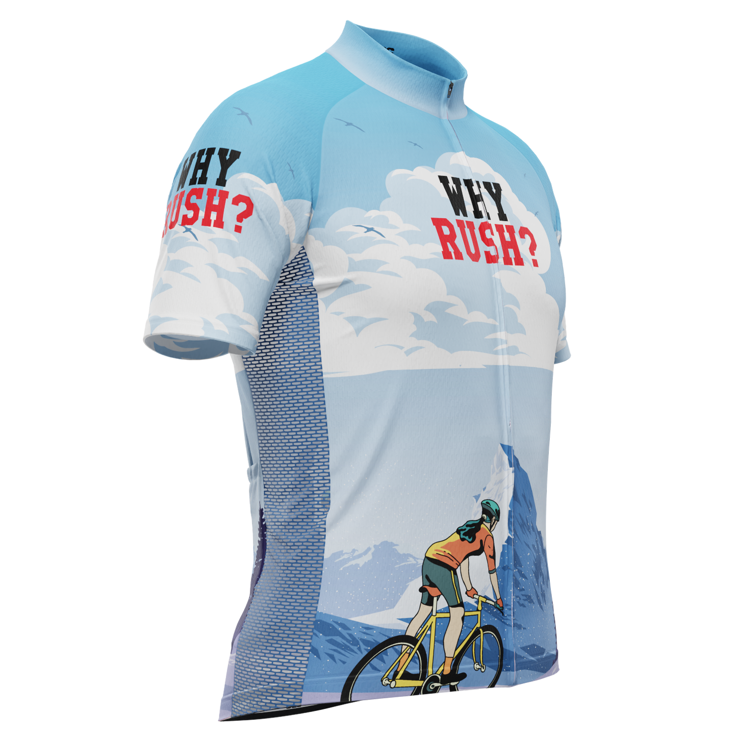 Men's Why Rush Short Sleeve Cycling Jersey