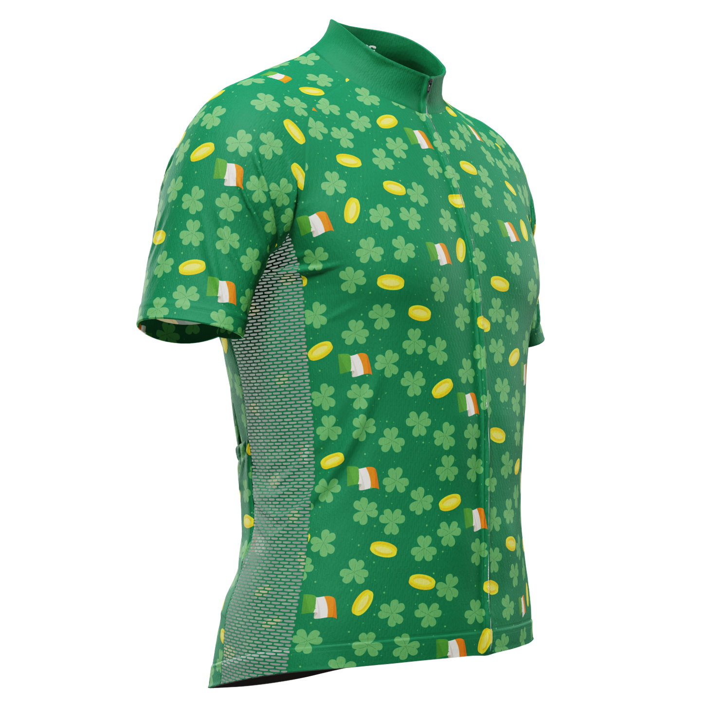 Men's Saint Patrick's Coins Short Sleeve Cycling Jersey