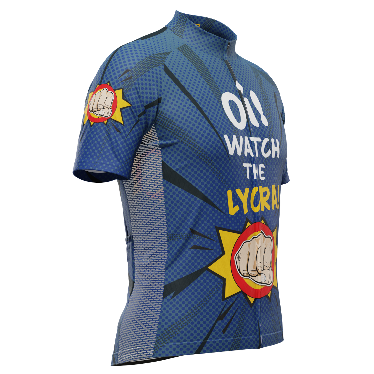 Men's Oi! Watch the Lycra! Short Sleeve Cycling Jersey