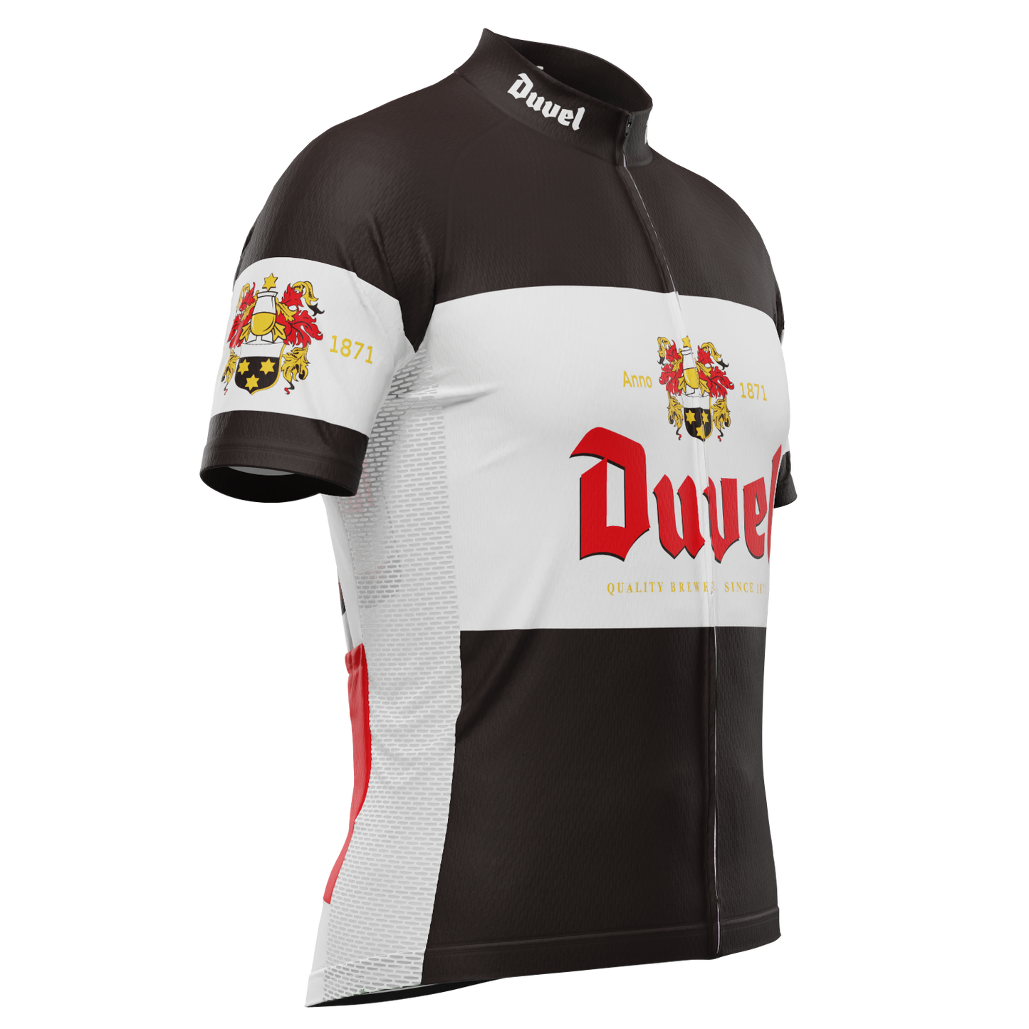Men's Duvel Black Retro Short Sleeve Cycling Jersey