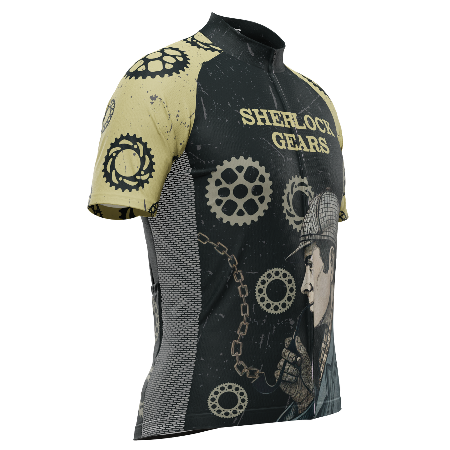 Men's Sherlock Gears Short Sleeve Cycling Jersey