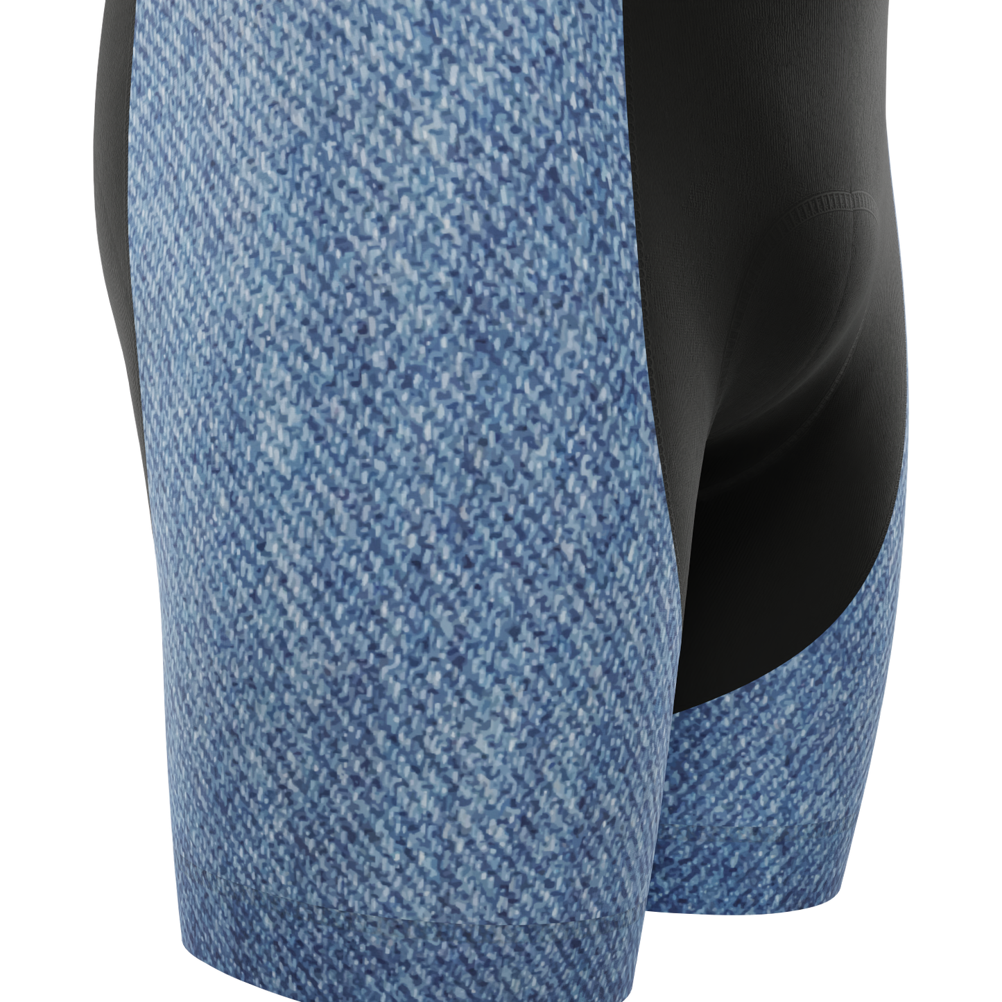 Men's Denim Gel Padded Cycling Bib