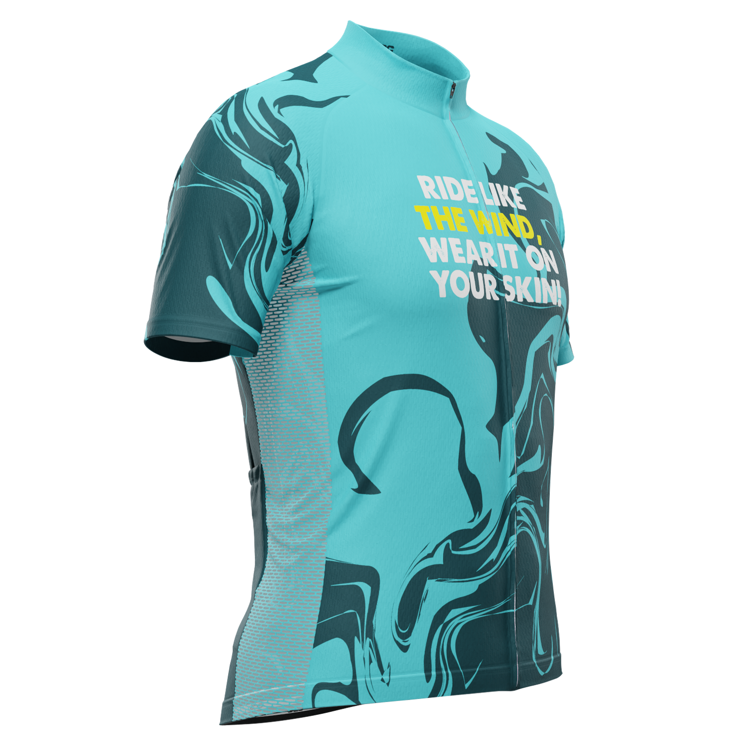 Men's Ride Like The Wind, Wear It On Your Skin! Short Sleeve Cycling Jersey