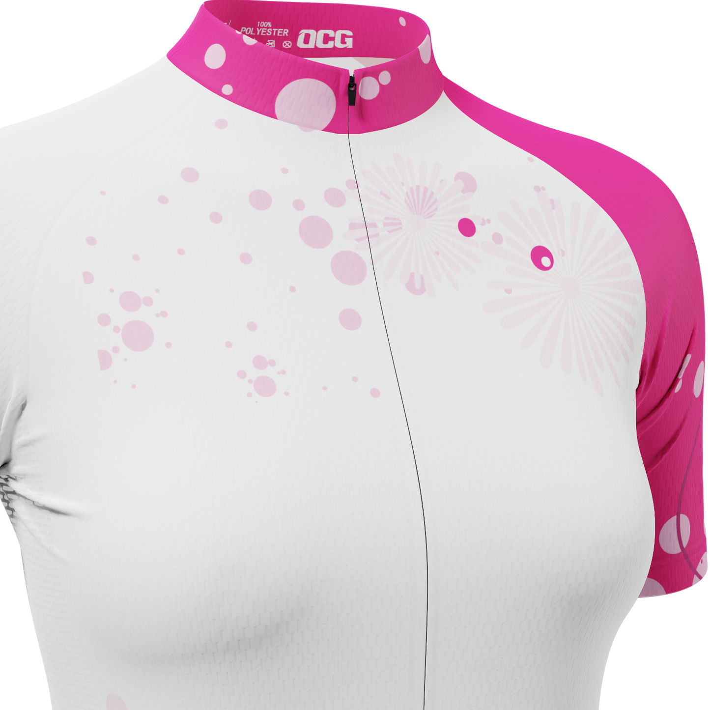 Women's Floral Swirl Short Sleeve Cycling Jersey