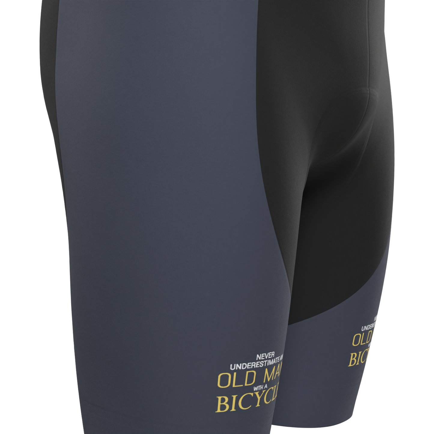Men's Never Underestimate an Old Man Gel Padded Cycling Shorts