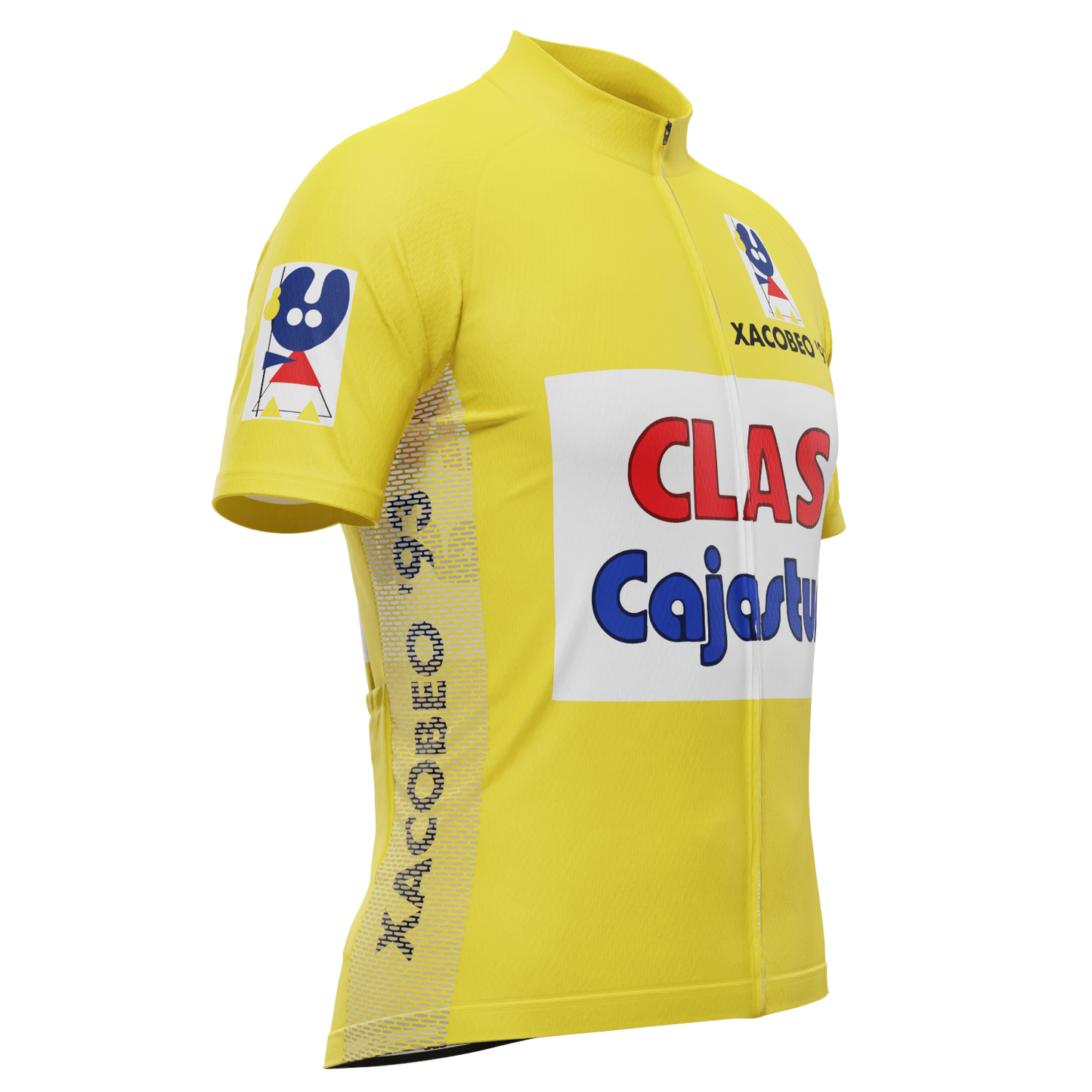 Men's Retro 1992 Clas-Cajastur Short Sleeve Cycling Jersey