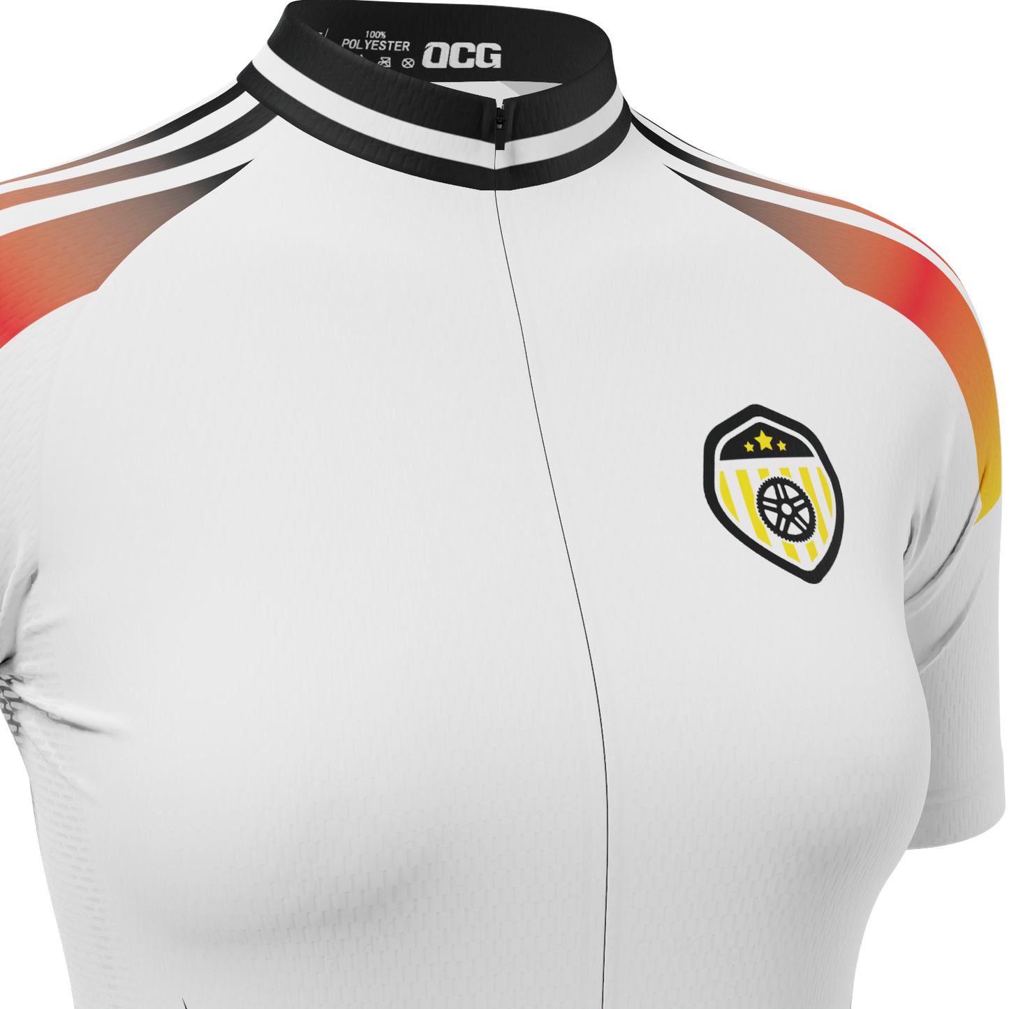 Women's Germany Soccer Short Sleeve Cycling Jersey
