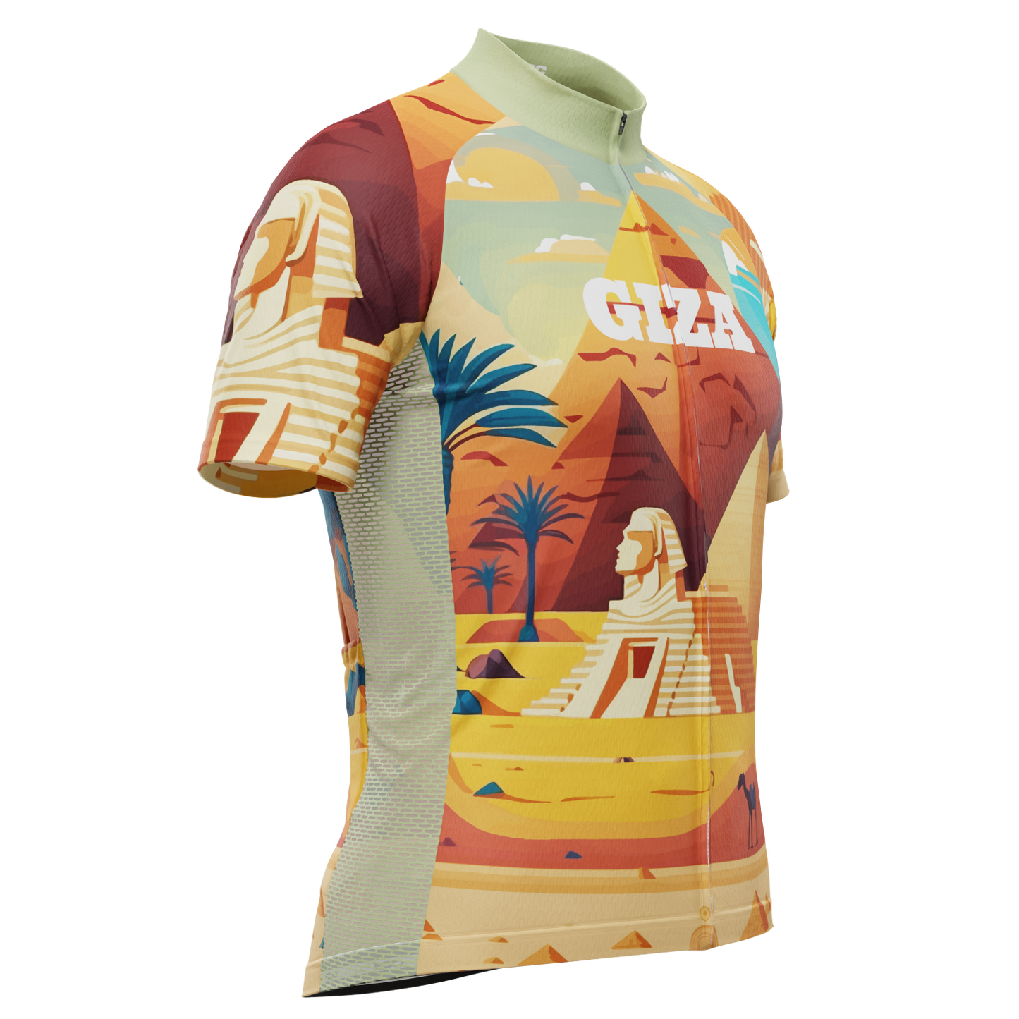 Men's Around The World - Giza Short Sleeve Cycling Jersey