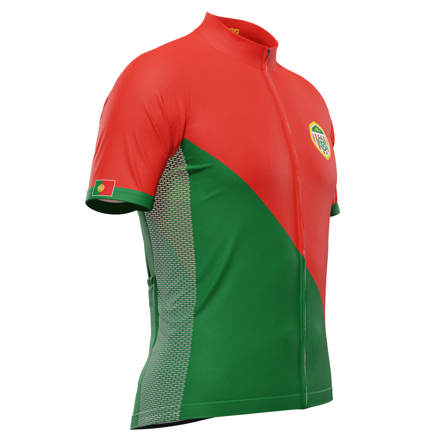 Men's Portugal Soccer Short Sleeve Cycling Jersey