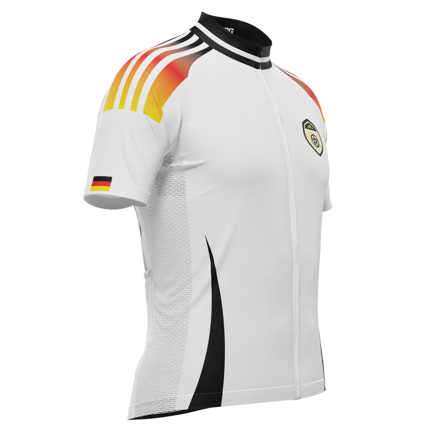 Men's Germany Soccer Short Sleeve Cycling Jersey