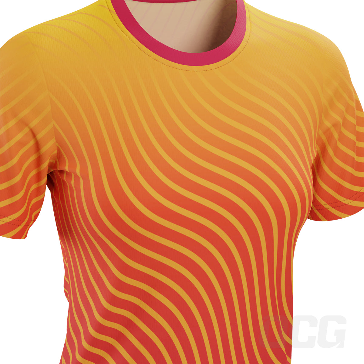 Women's Four Seasons Curvy Lines Short Sleeve Running Shirt