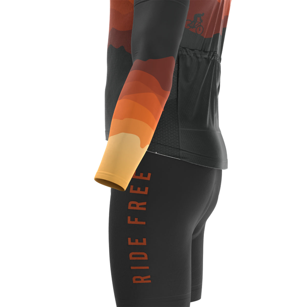 Men's Ride Free Sunset 4 Piece Cycling Kit