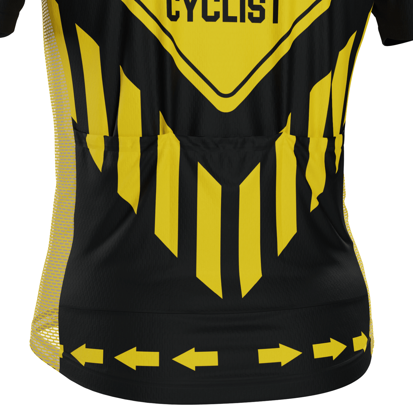 Men's Caution Visually Impaired Cyclist Short Sleeve Cycling Jersey