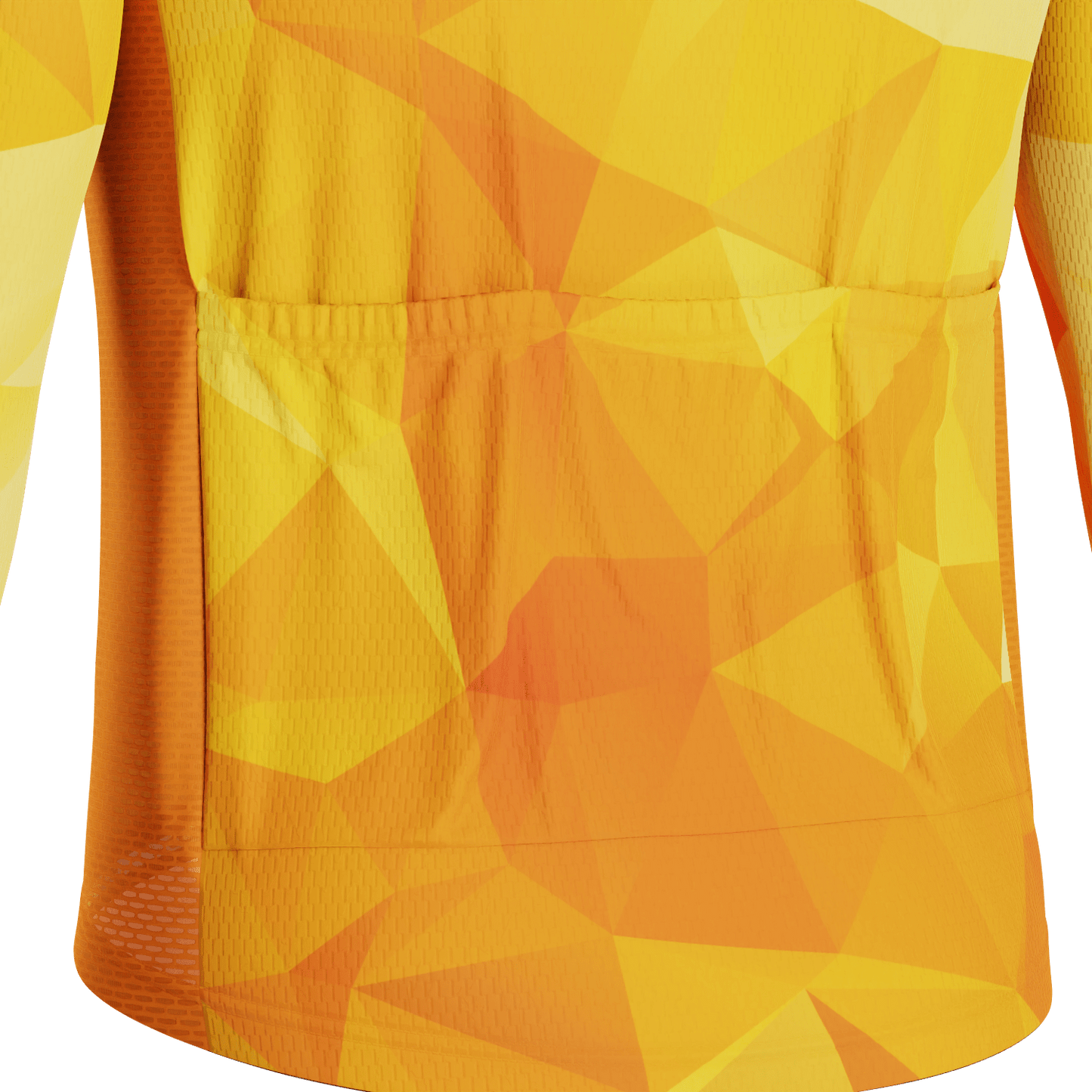 Men's High Viz Polygon Long Sleeve Cycling Jersey