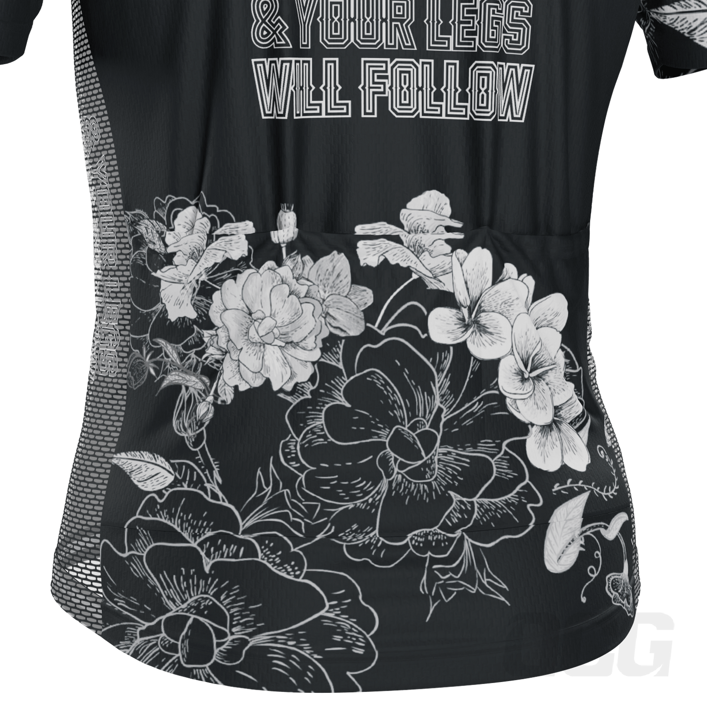 Men's Free Your Mind Skull Short Sleeve Cycling Jersey