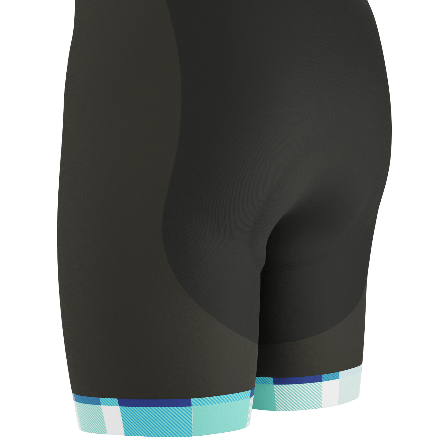 Men's Classic Tartan Gel Padded Cycling Bib