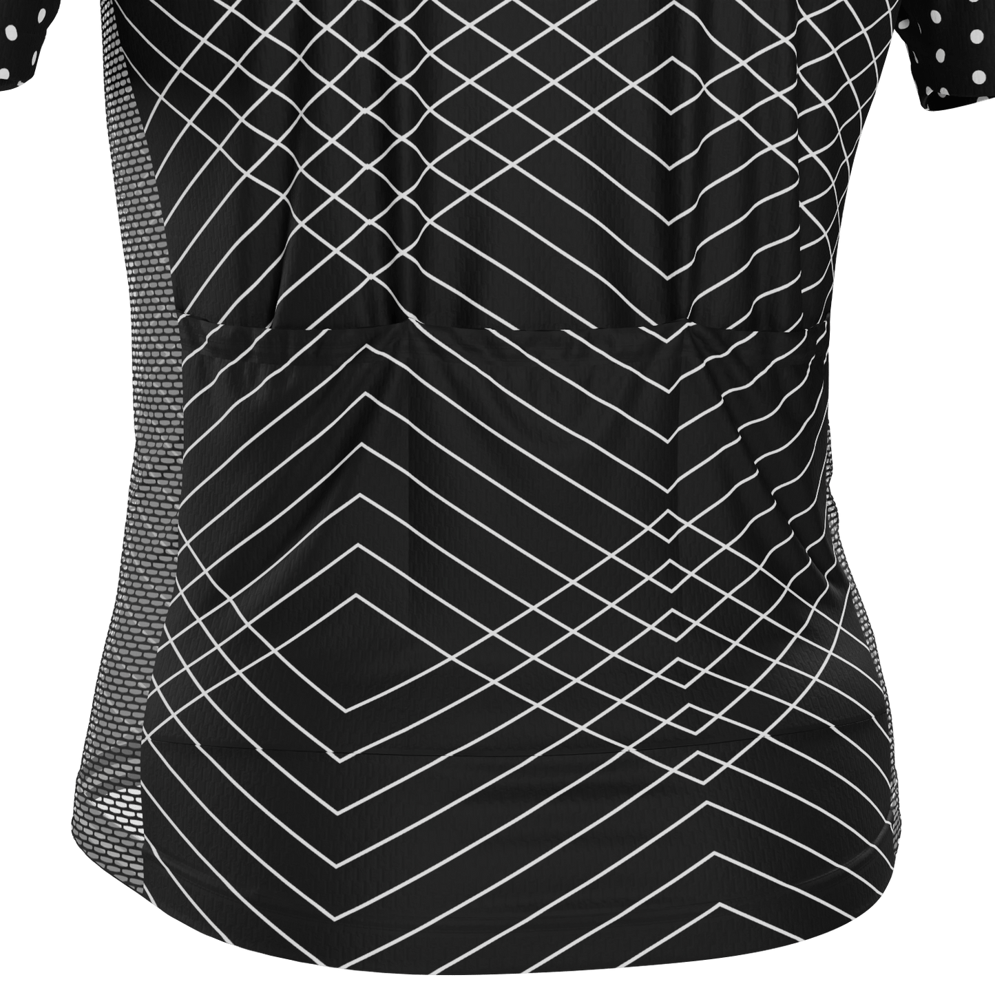 Men's Polka Dots and Zigzag Short Sleeve Cycling Jersey