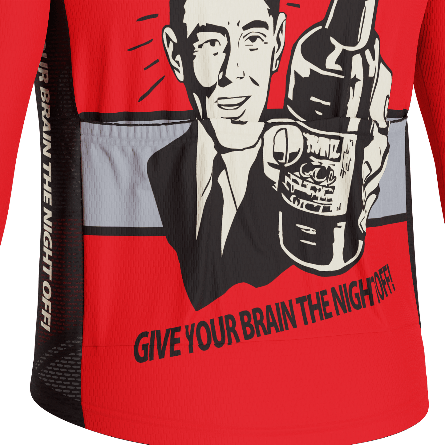 Men's Night Off Beer Long Sleeve Cycling Jersey