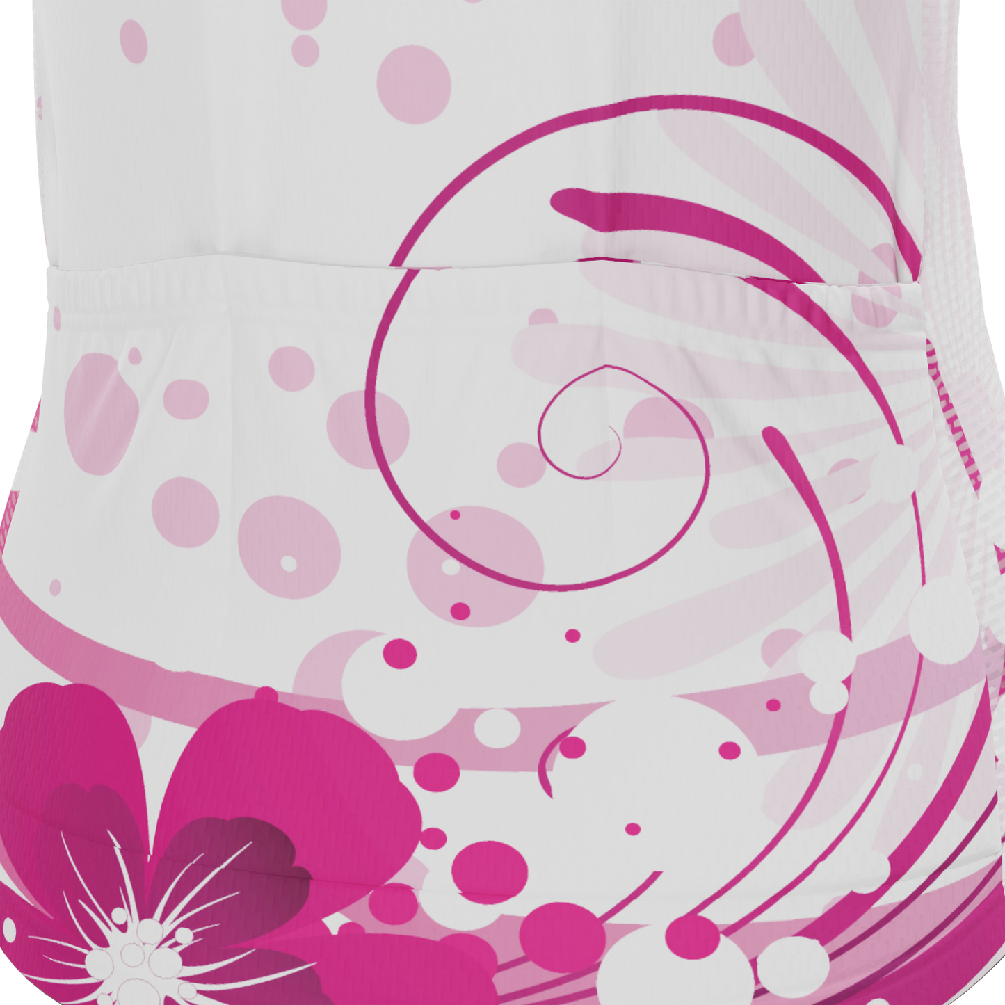 Women's Floral Swirl Short Sleeve Cycling Jersey