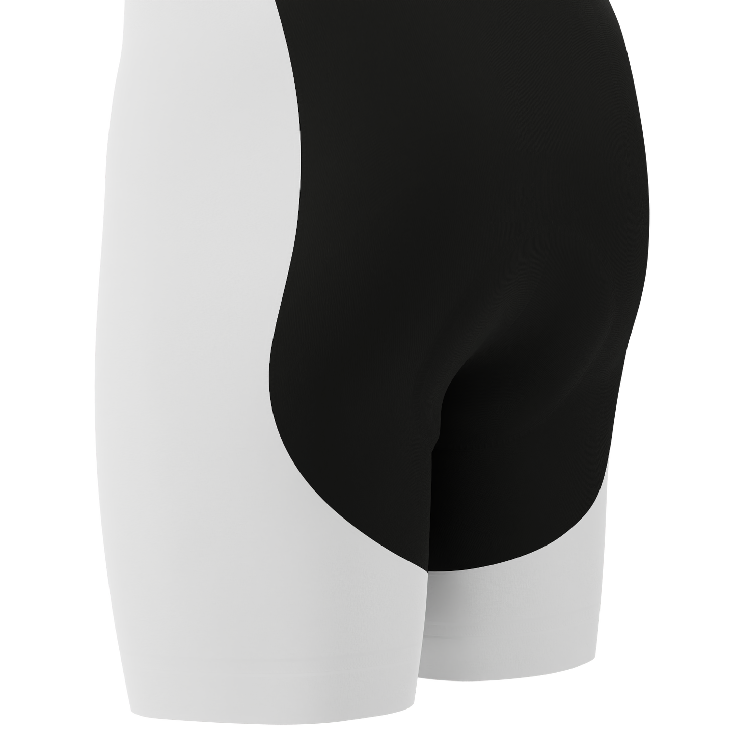 Men's Plain Full White Gel Padded Cycling Bib
