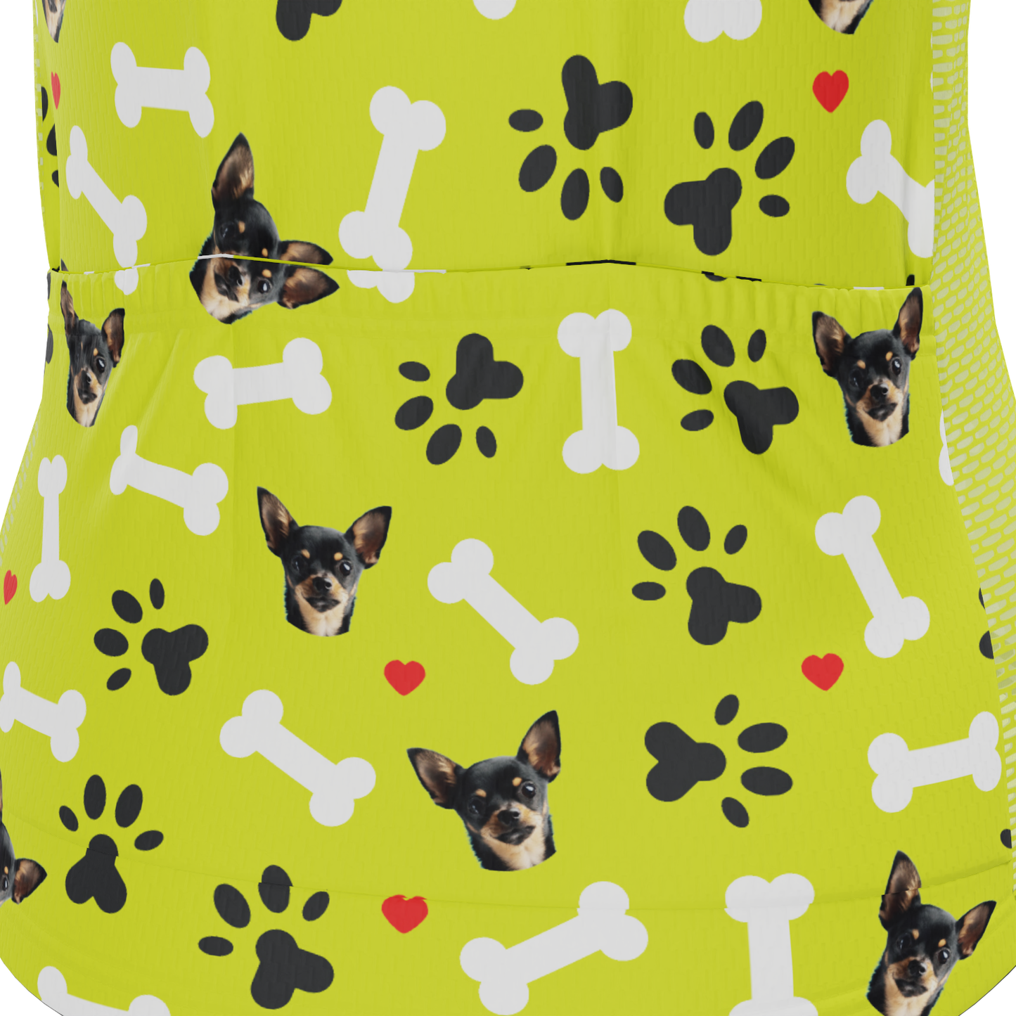 Women's Custom Pet Bones Design Personalized Short Sleeve Cycling Jersey