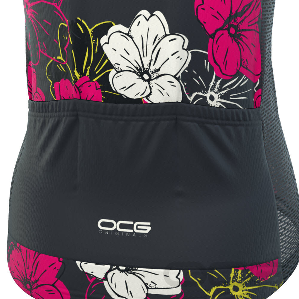 Women's Floral Frenzy Short Sleeve Cycling Jersey