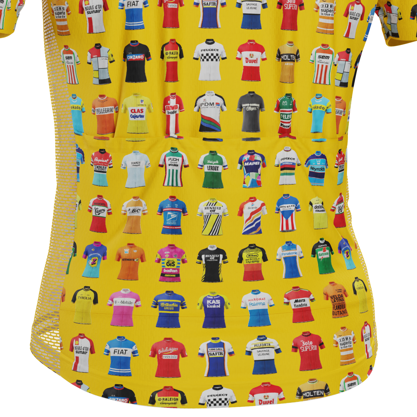 Men's Vintage Cycling Teams Short Sleeve Cycling Jersey