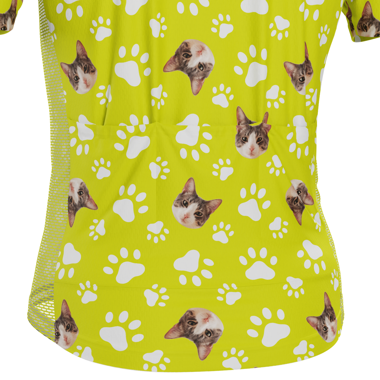 Men's Custom Pet Paws Design Personalized Short-Sleeve Cycling Jersey