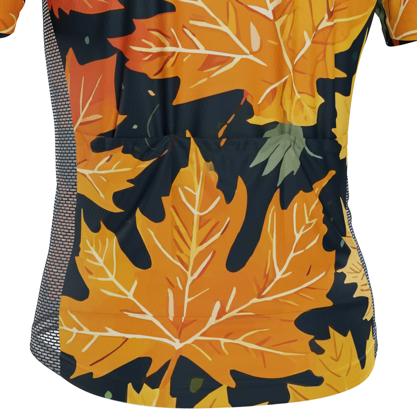 Men's Leaves in the Fall Short Sleeve Cycling Jersey