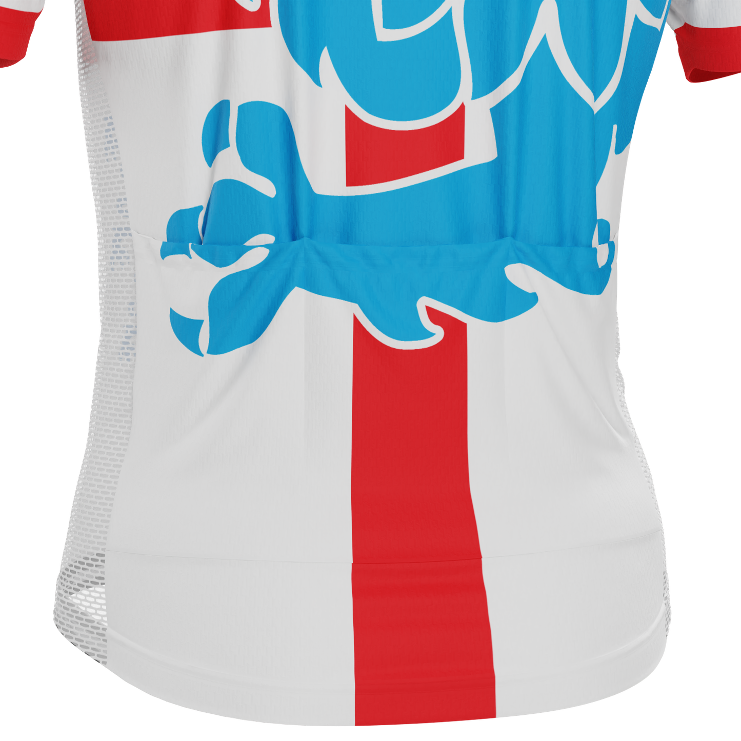 Men's Three Lions England National Flag Short Sleeve Cycling Jersey