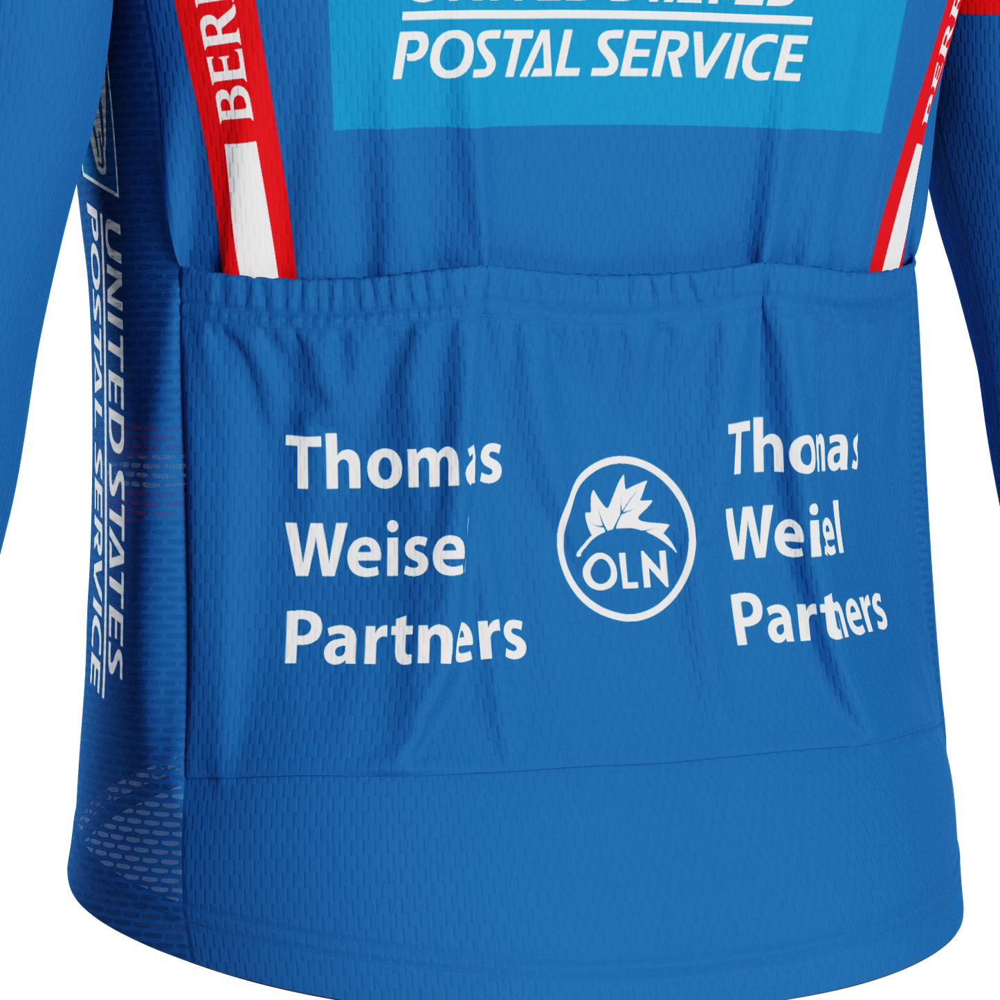Men's Retro US Postal Long Sleeve Cycling Jersey