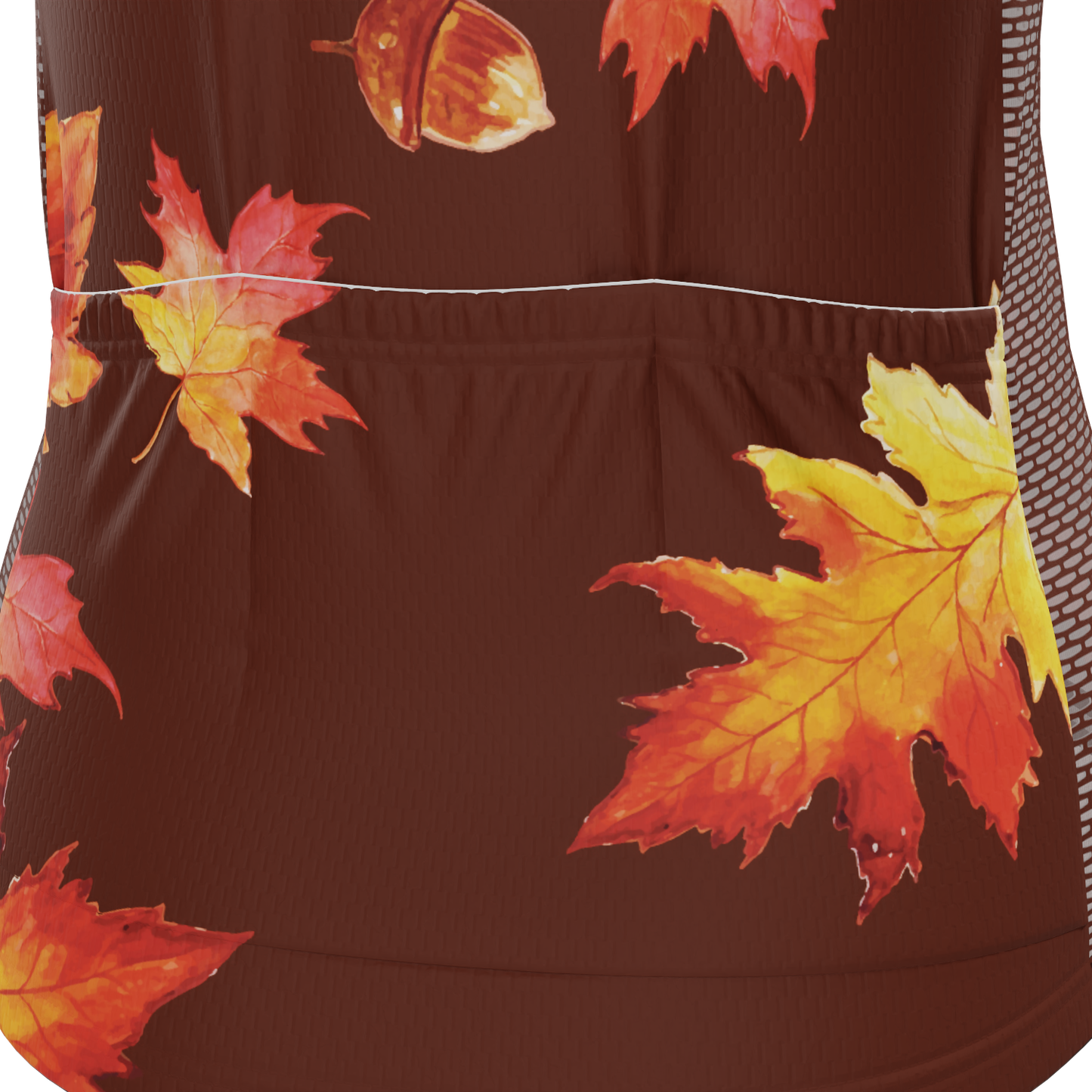 Women's Autumn Acorns Short Sleeve Cycling Jersey