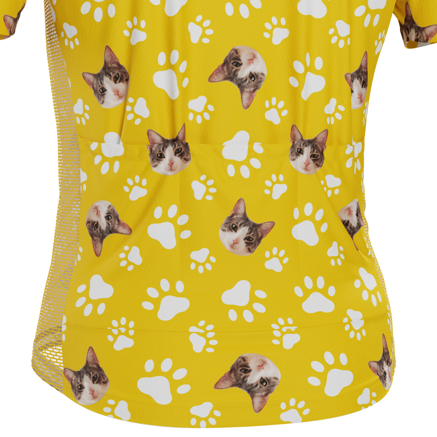 Men's Custom Pet Paws Design Personalized Short-Sleeve Cycling Jersey